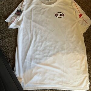 Cleveland Browns Nike White Short Sleeve NFL 1946 Logo Dri Fit Tee